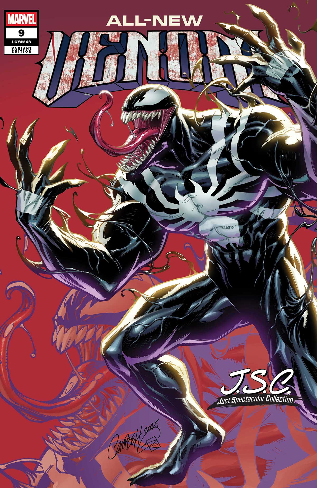 Marvel Comics celebrates the work of J. Scott Campbell with variant cover series 1 ALLNEWVENOM2024009 JSC