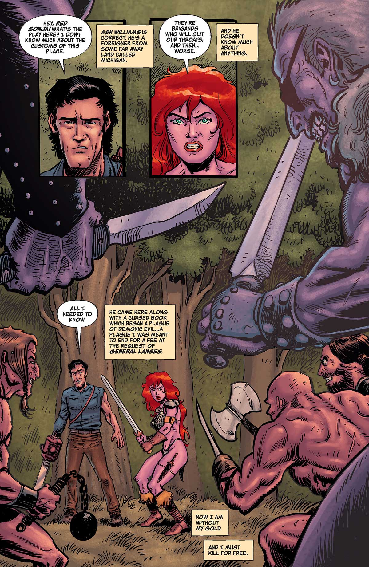 PREVIEW: Red Sonja vs. The Army of Darkness #3 5 RedSonja VS ArmyOfDarkness 03 Page 1