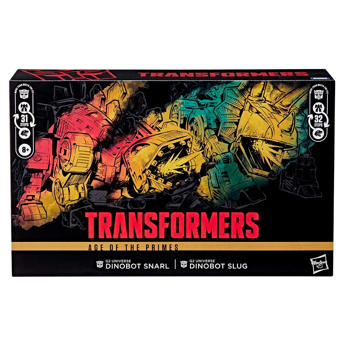 SDCC'25: New Transformers toys and action figures 117 TF AGE OF THE PRIMES G2 UNIVERSE DINOBOT SLUG AND G2 UNIVERSE DINOBOT SNARL Package 1