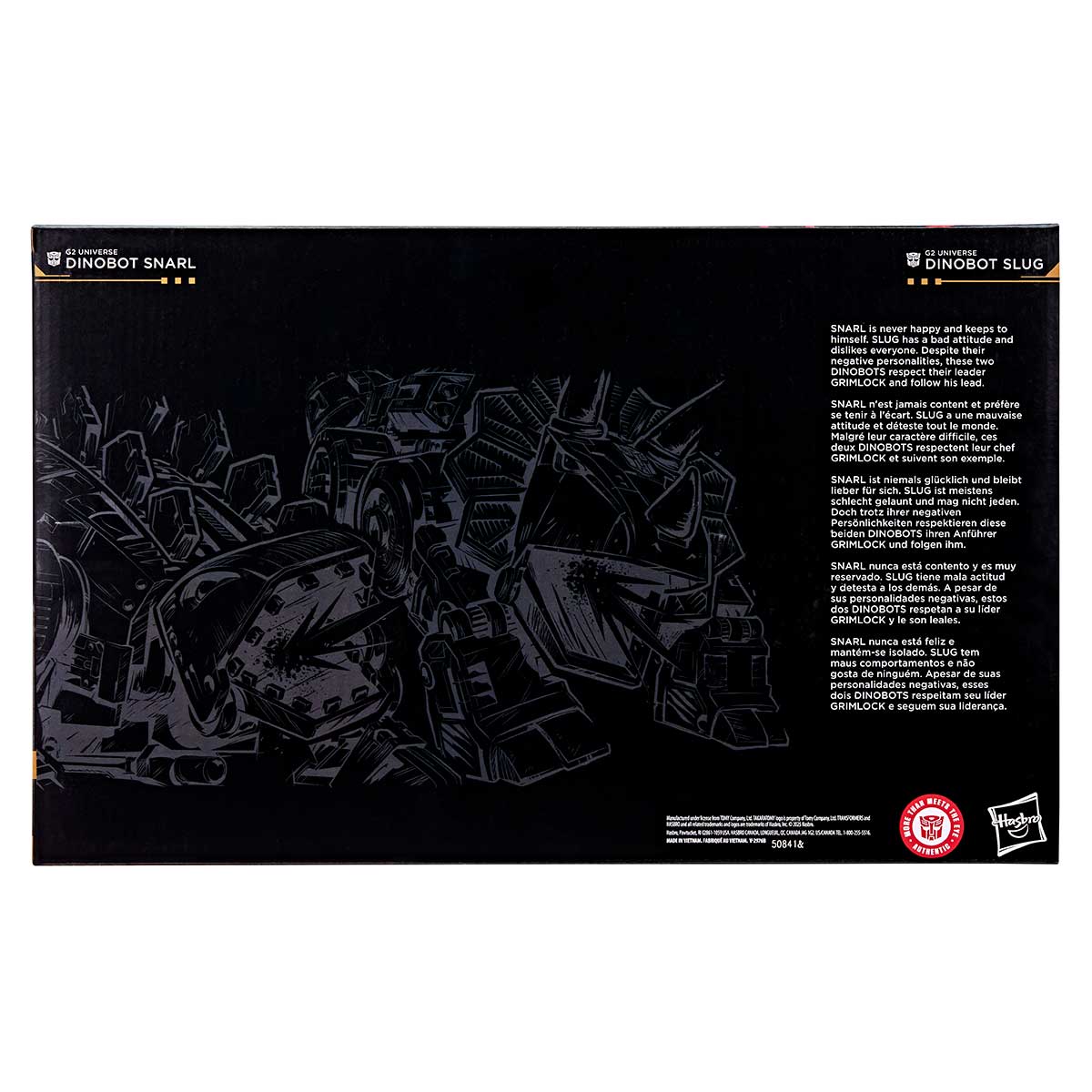 SDCC'25: New Transformers toys and action figures 118 TF AGE OF THE PRIMES G2 UNIVERSE DINOBOT SLUG AND G2 UNIVERSE DINOBOT SNARL Package 2