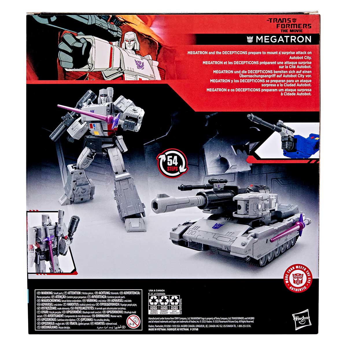 SDCC'25: New Transformers toys and action figures 227 TF STUDIO SERIES THE TF THE MOVIE MEGATRON Package 2