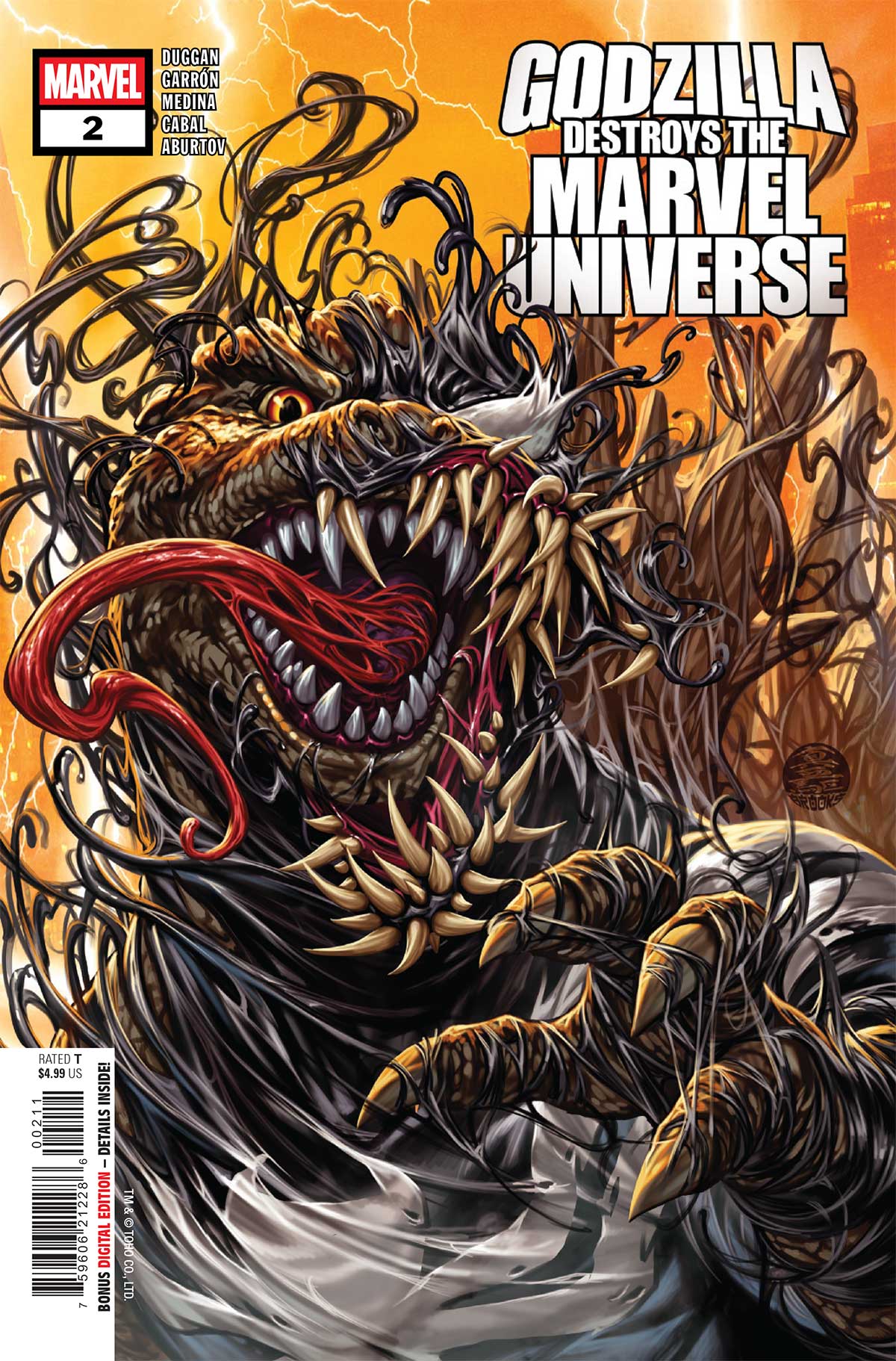 PREVIEW: Godzilla Destroys The Marvel Universe #2 1 GODZILLADESTROYSMU2025002 Preview 1