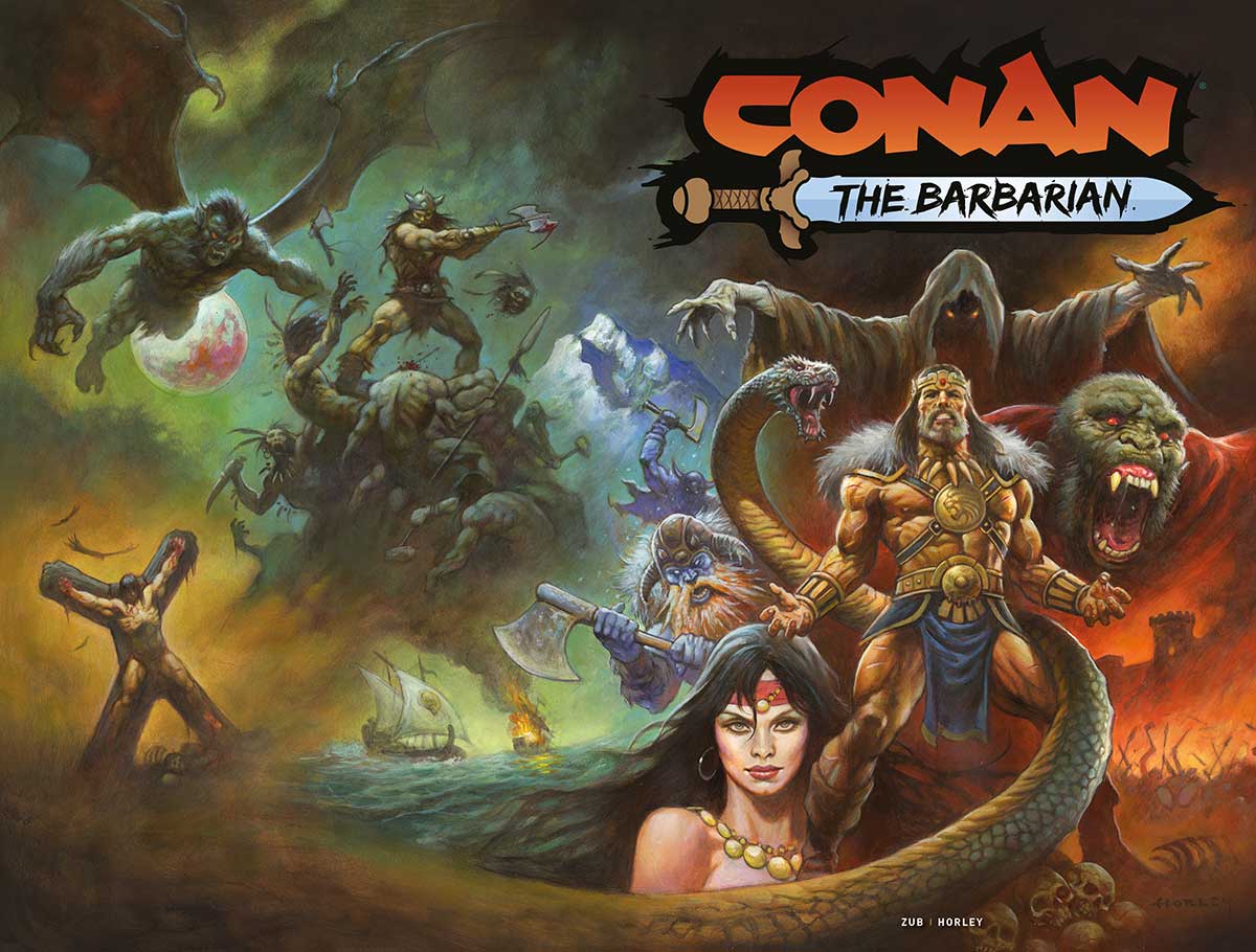 PREVIEW: Conan the Barbarian #25 2 Conan 25 Alex Horley wrapround