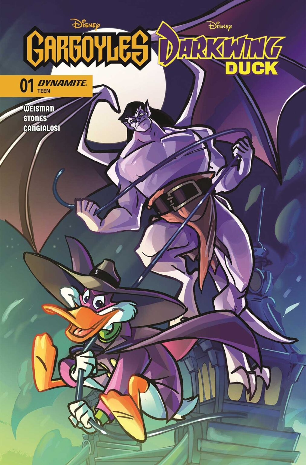 Gargoyles and Darkwing Duck team-up at Dynamite Entertainment Gargoyles Darkwing 01 A Stones