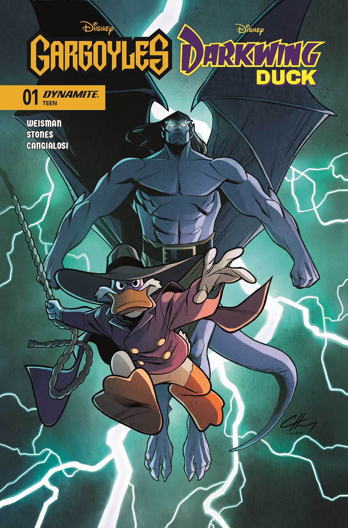 Gargoyles and Darkwing Duck team-up at Dynamite Entertainment 3 Gargoyles Darkwing 01 C HENRY