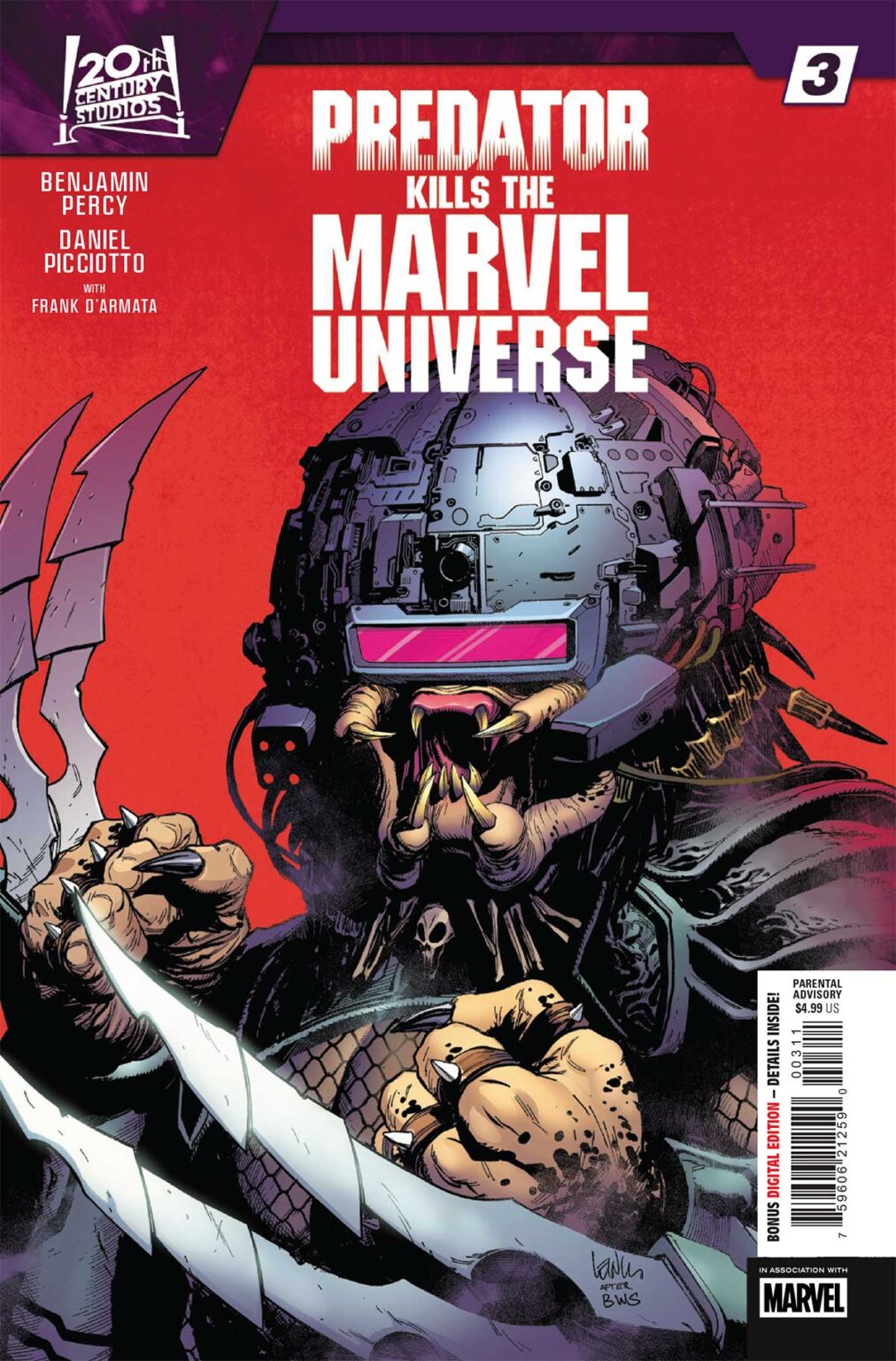 PREVIEW: Predator Kills the Marvel Universe #3 PREDATORKMU2025003 Preview 1